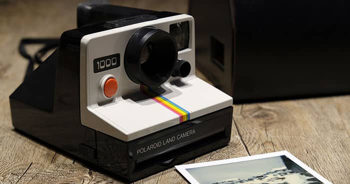 cámara instantánea polaroid
